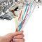 Pull String Dog Bone Pinata for Puppy Birthday Party Decorations, Silver Foil (Small, 16.8 x 10 x 3 In)